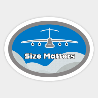 Size Matters - Aircraft Lovers Sticker